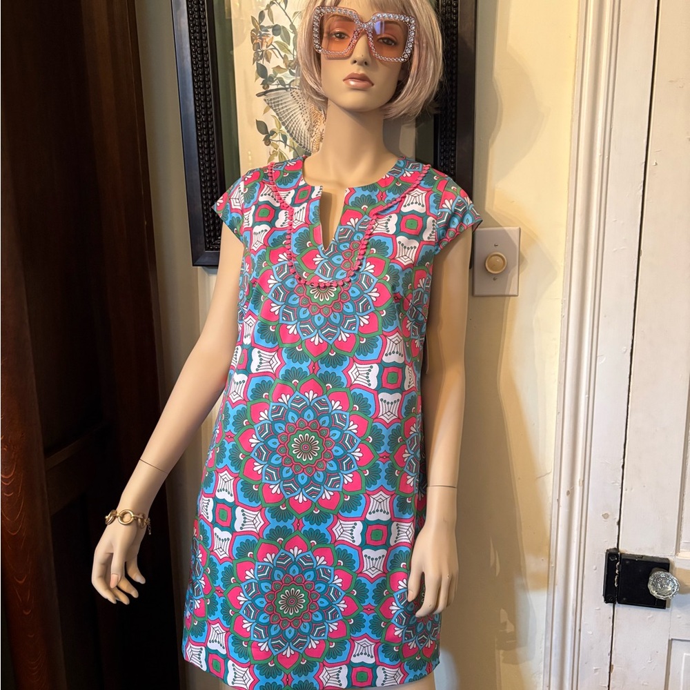 Vibrant Patterned Shift Dress
